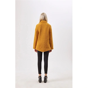 Women Turn-Down Collar Fur Coat Winter Warm Jacket With Fashion Design For Lady  LR-7079