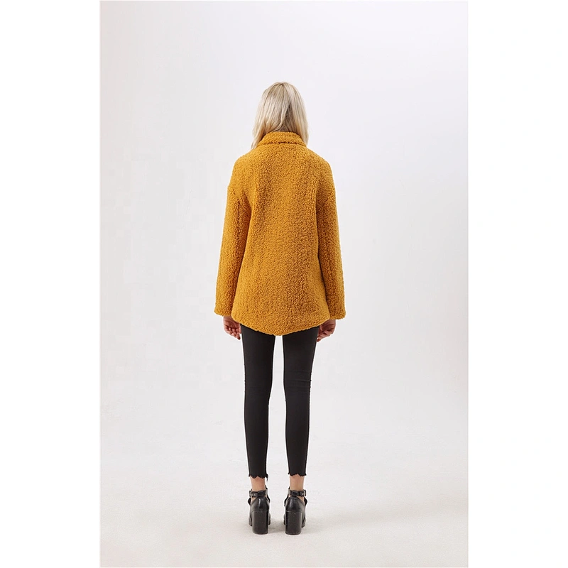 Women Turn-Down Collar Fur Coat Winter Warm Jacket With Fashion Design For Lady  LR-7079