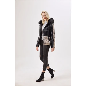 Fashion winter padding coat for women with down coats thicken down  raccoon  fur hood