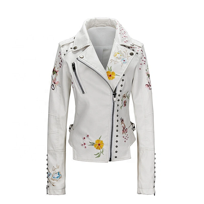 Fashion women's leather jacket Female pu Jacket Outerwear 17519