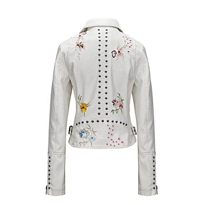 Fashion women's leather jacket Female pu Jacket Outerwear 17519