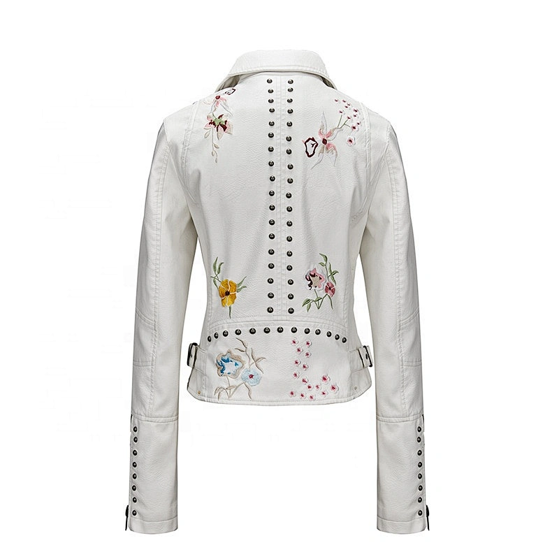 Fashion women's leather jacket Female pu Jacket Outerwear 17519