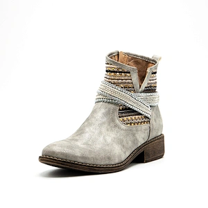 wholesale fashion ladies ankle winter shoes warm snow leather women boots for girls