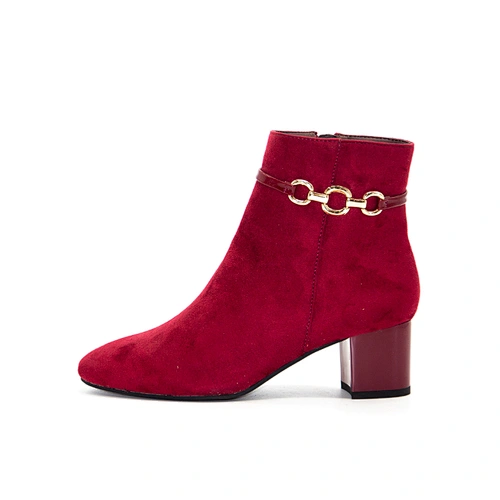 wholesale winter zip mid-calf ankle boots ladies women shoes