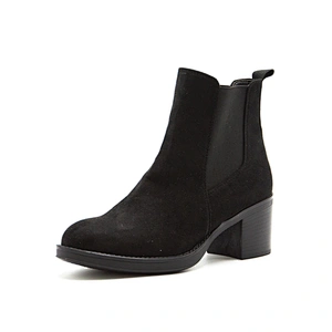 Custom Logo OEM Professional Leather Chunk Heels Casual Simple Shoes For Women