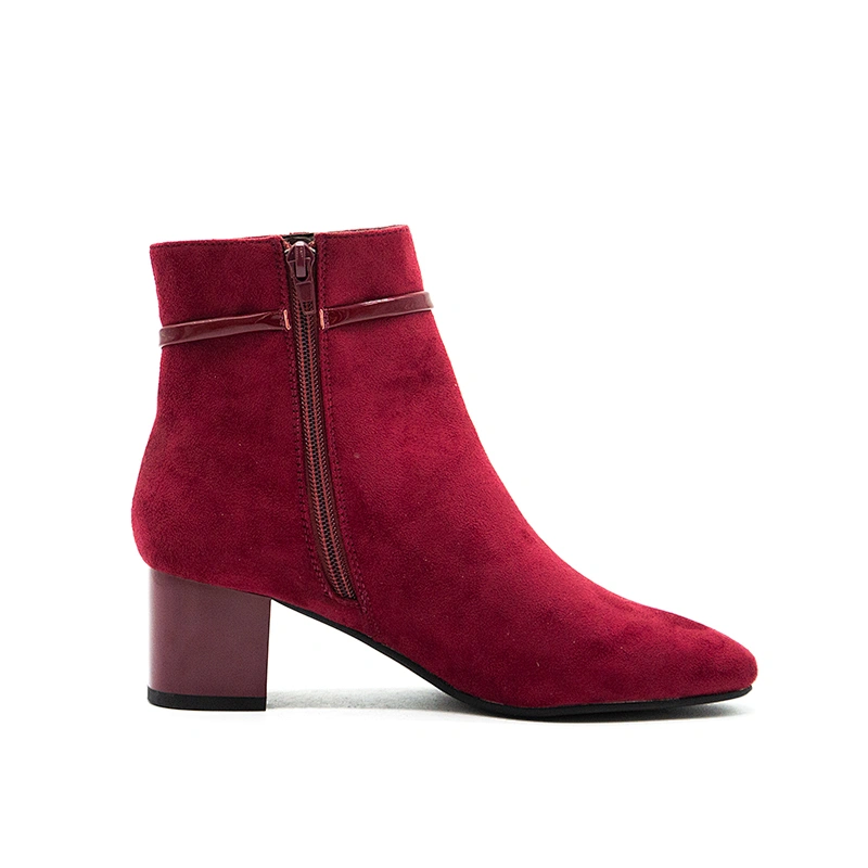 wholesale winter zip mid-calf ankle boots ladies women shoes