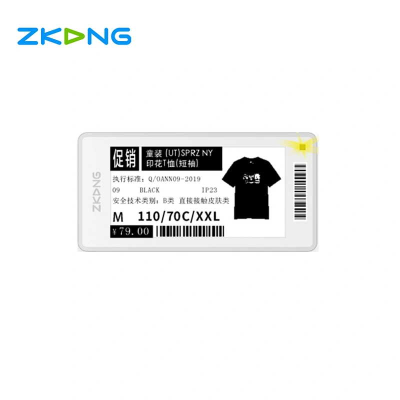 Smart supermarket e-ink 2.66 inch electronic stores display price tag holder acrylic price tag