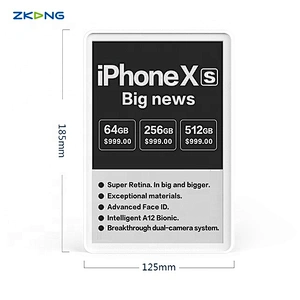 Hot sale white and black esl wireless e-ink display supermarket price tag