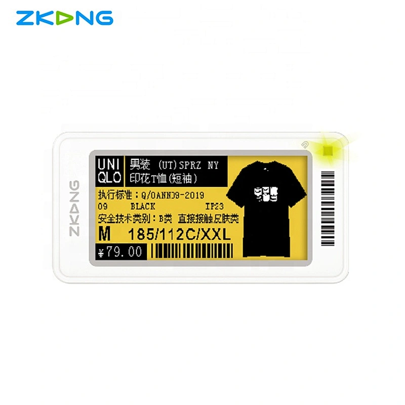 2.9 Inch Digital promotional Electronic Shelf Label Zkong Manufacturer Smart E-ink display Price Tag