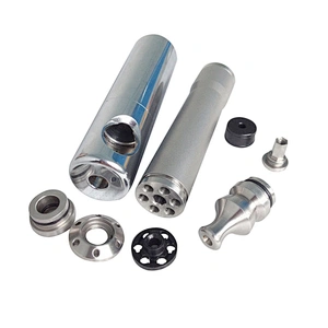 OEM CNC turning machining metal stainless steel sleeve and aluminum insert bushing