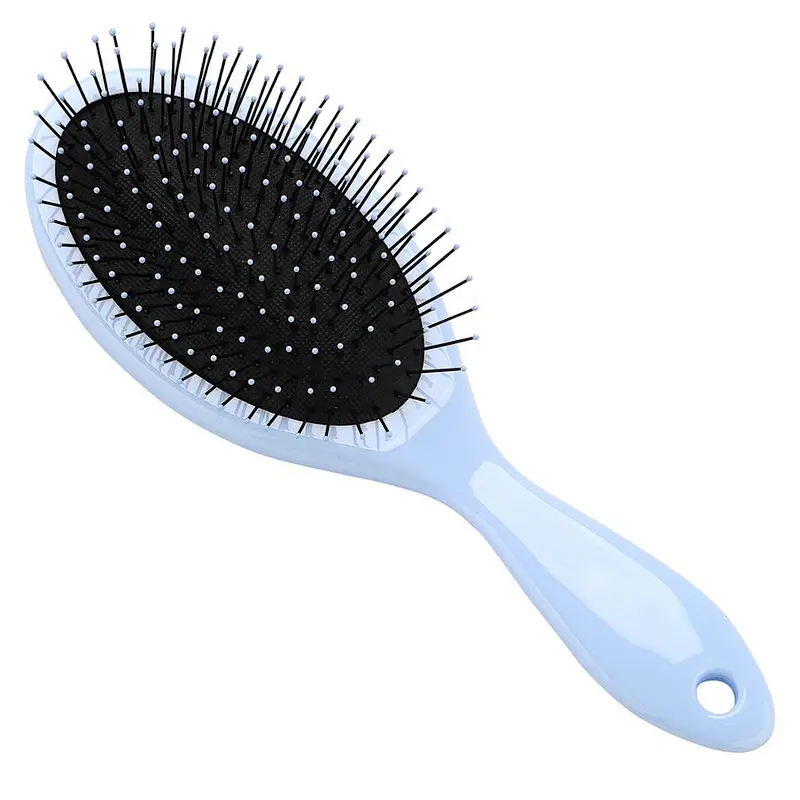 Factory Custom Logo Soft Nylon Bristle Detangling Plastic Hair Brush
