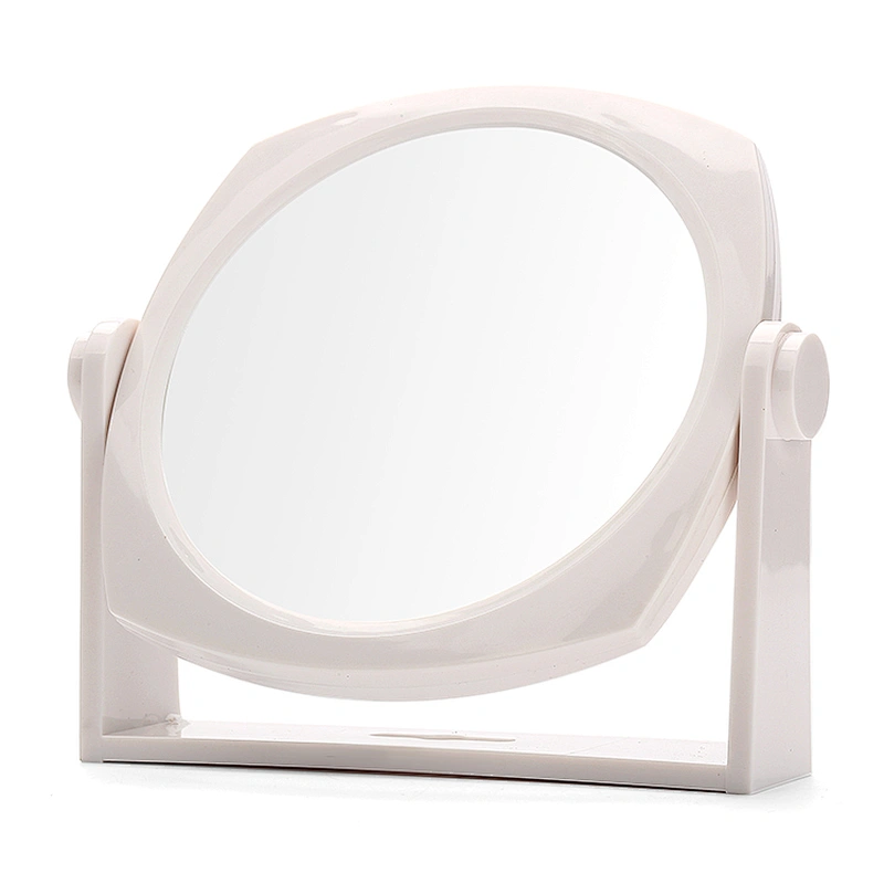 2019 Top selling Factory Round Tabletop Vanity Makeup Cosmetic desktop Mirror With Stand Standing Decorative Mirror With Withe