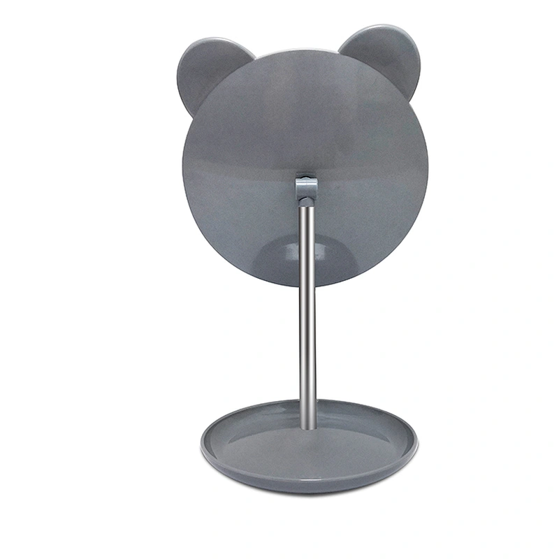 2019 Top selling Factory Round Tabletop Vanity Makeup Cosmetic desktop Mirror With Stand Standing Decorative Mirror With Gray