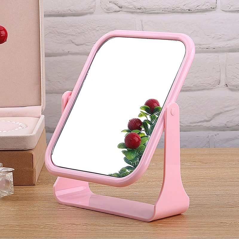 Double Sided Make Up Mirror Stand and 360 Degrees Rotation Cosmetic Mirror