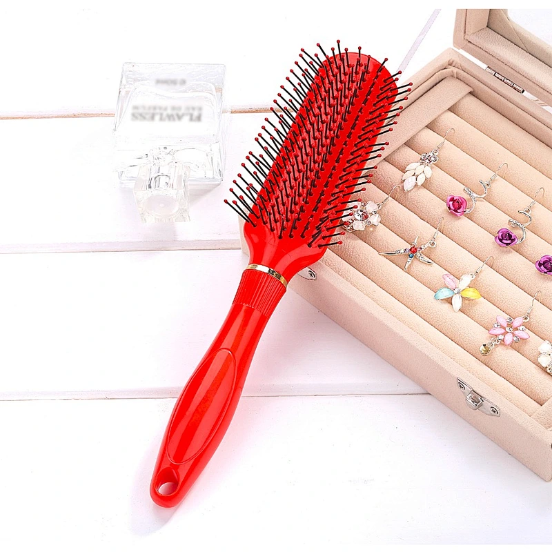 Wet and Dry Hairbrush Nylon Pins Plastic Vent Hair Brush