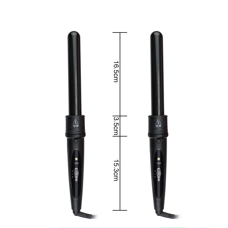 5-in-1 Curling Iron Wand Set, Interchangeable Ceramic Barrels and LCD Temperature Display Hair Curler,Heating Curling Wand for All Hair Type, Dual Voltage, Included Heat Protective Glove