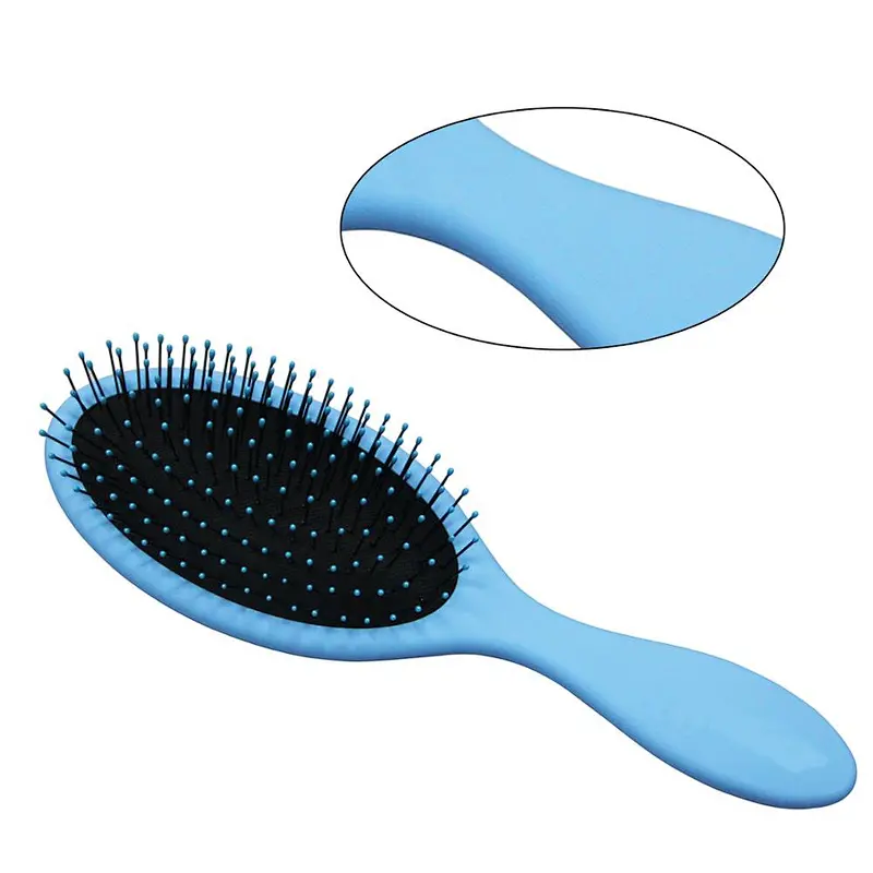Oem Logo Plastic Round Hair Brush Nylon Pins Elegant Hair Brush