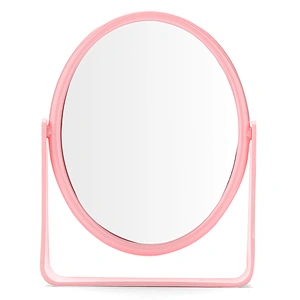 Adjustable height table cosmetic mirror/double sided desktop vanity mirror