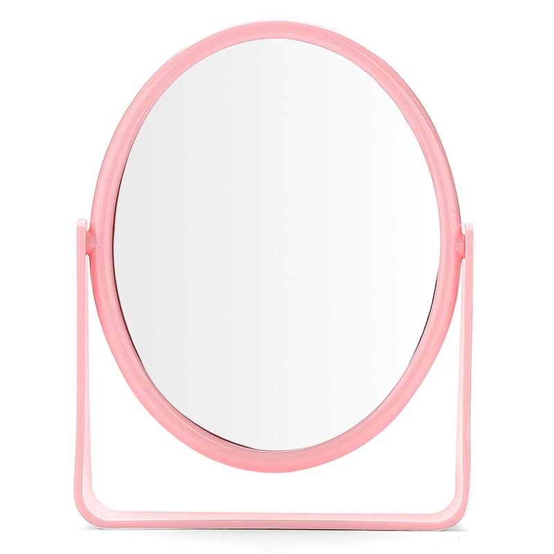Adjustable height table cosmetic mirror/double sided desktop vanity mirror