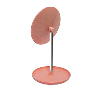 2019 Top selling Factory  Round Makeup cosmetic Mirror desktop for Bedroom or Bathroom With Stand Standing Decorative Mirror