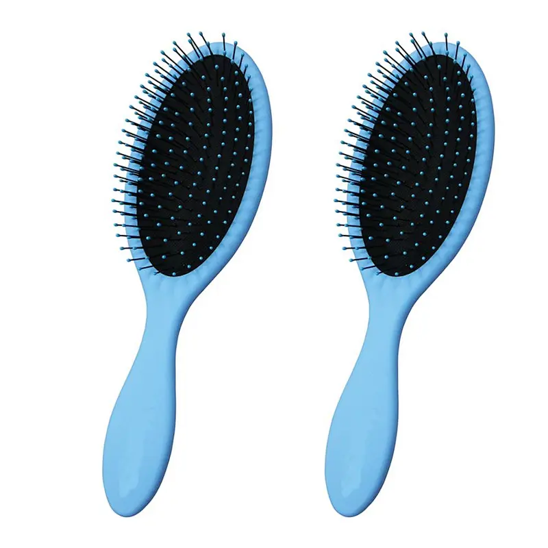 Oem Logo Plastic Round Hair Brush Nylon Pins Elegant Hair Brush