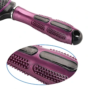 Factory Bulk Logo Printing Anti-static nylon hairbrush Plastic Styling Hair Brush