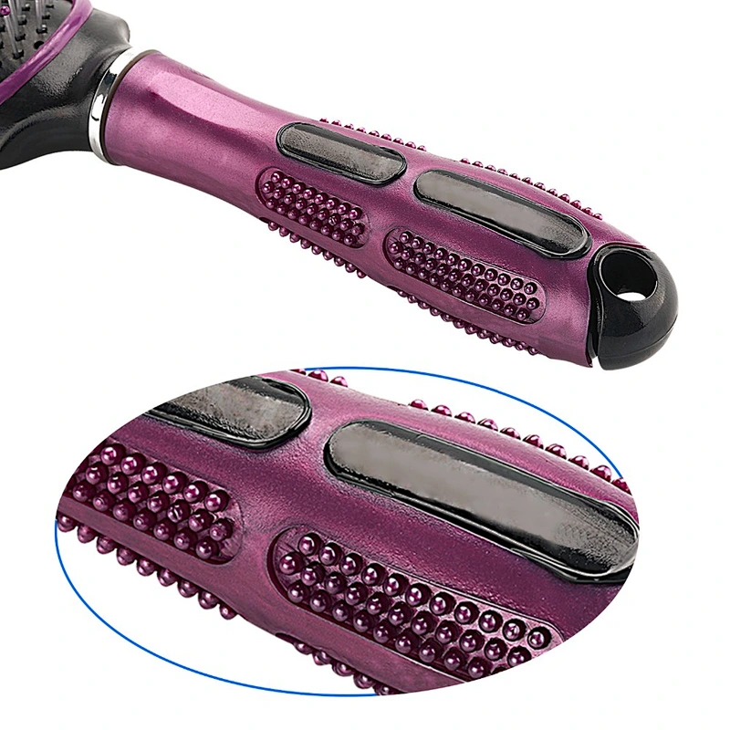 Factory Bulk Logo Printing Anti-static nylon hairbrush Plastic Styling Hair Brush