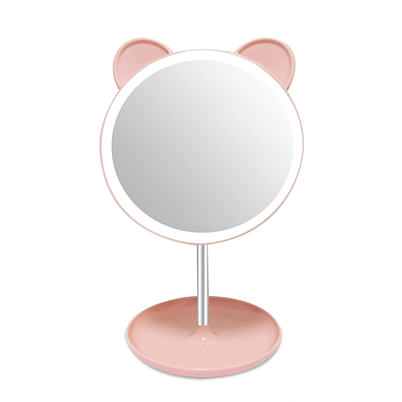 Custom cosmetic make up vanity mirror with 360 degree swivel/stand mirror for make-up