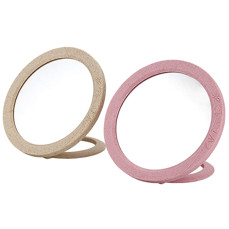 Handheld Double Sided Desktop Makeup Mirror Vanity Travel Portable Folding Magnifying Cosmetic Mirror