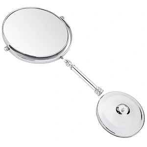 Round Double-Sided Makeup cosmetic desktop mirror Magnifying Double Sided Mirror With Stand Standing Mirror Adjustable Height