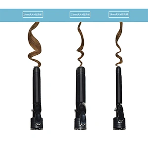 5-in-1 Curling Iron Wand Set, Interchangeable Ceramic Barrels and LCD Temperature Display Hair Curler,Heating Curling Wand for All Hair Type, Dual Voltage, Included Heat Protective Glove