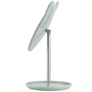 2019 Top selling Factory Round Tabletop Vanity Makeup Cosmetic desktop Mirror With Stand Standing Decorative Mirror With Green