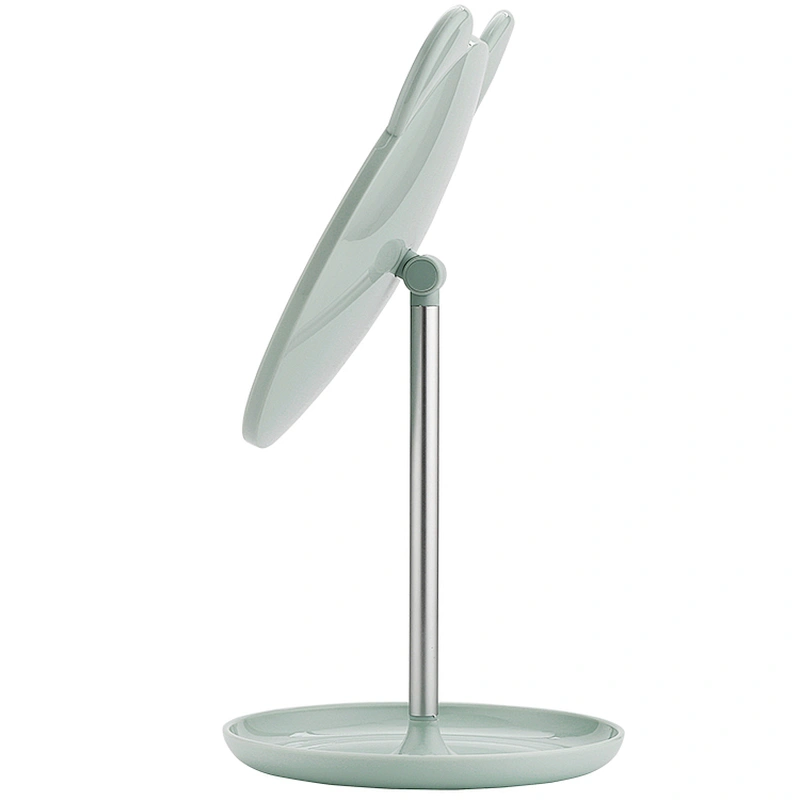 2019 Top selling Factory Round Tabletop Vanity Makeup Cosmetic desktop Mirror With Stand Standing Decorative Mirror With Green