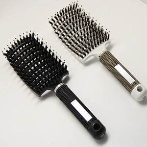 Factory Curve Plastic Bristles Vent Hair Comb Brush