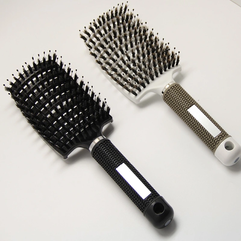 Factory Curve Plastic Bristles Vent Hair Comb Brush