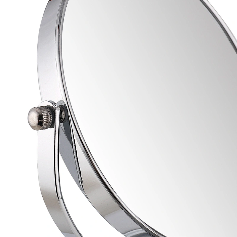 Round Double-Sided Makeup cosmetic desktop mirror Magnifying Double Sided Mirror With Stand Standing Mirror Adjustable Height
