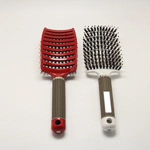 Factory Curve Plastic Bristles Vent Hair Comb Brush