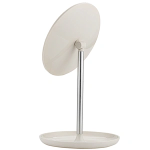 2019 Top selling Factory  Round Makeup cosmetic Mirror desktop for Bedroom or Bathroom With Stand Standing Decorative Mirror