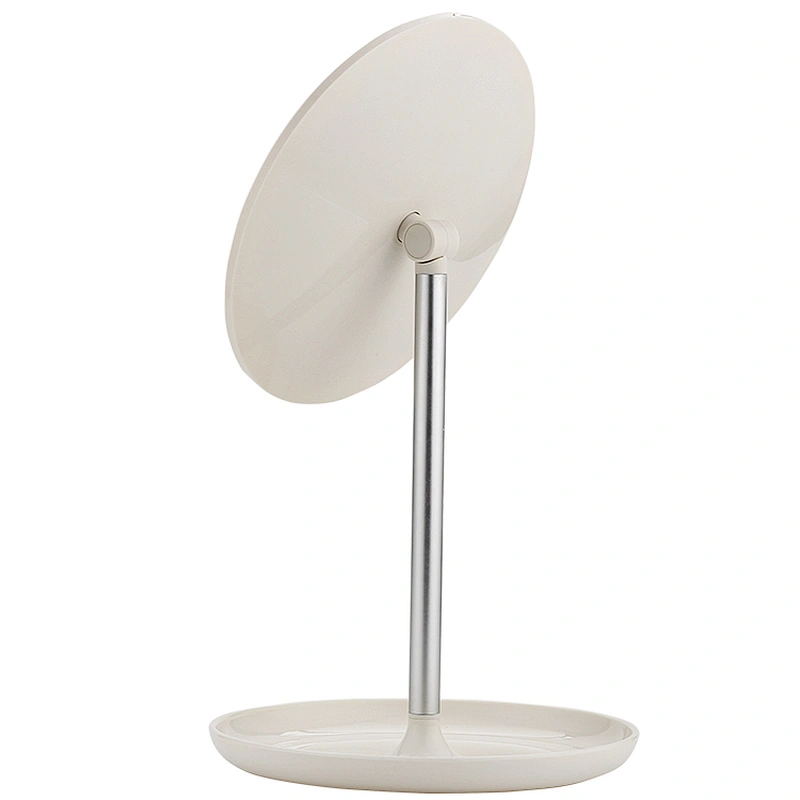 2019 Top selling Factory  Round Makeup cosmetic Mirror desktop for Bedroom or Bathroom With Stand Standing Decorative Mirror