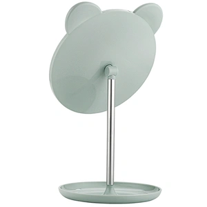2019 Top selling Factory Round Tabletop Vanity Makeup Cosmetic desktop Mirror With Stand Standing Decorative Mirror With Green