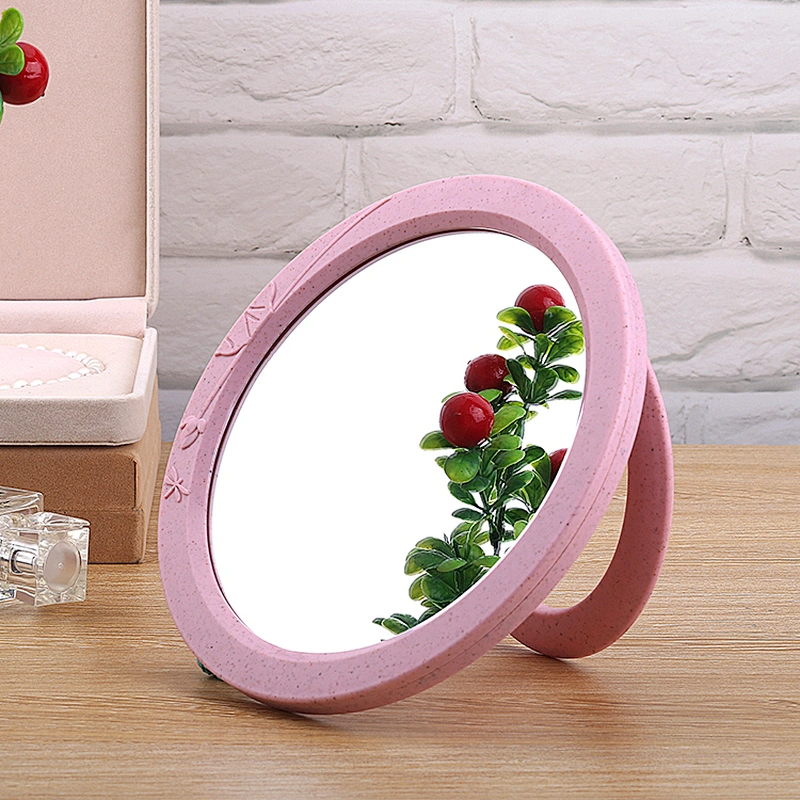 Handheld Double Sided Desktop Makeup Mirror Vanity Travel Portable Folding Magnifying Cosmetic Mirror