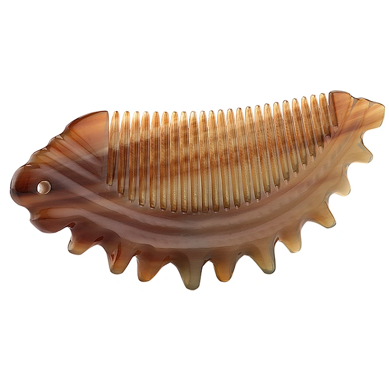 2019 Top selling Factory  Handmade Hair Brush Hair comb  Anti Static  Natural Ox Horn Hair Comb for Women Men kids children