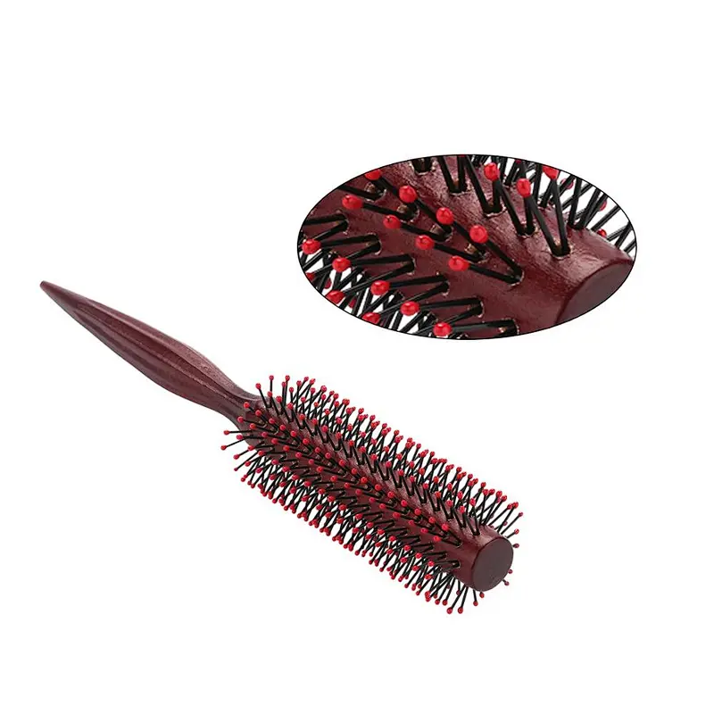 Professional Manufacturer Salon Cheap Wooden Round Hair Brush