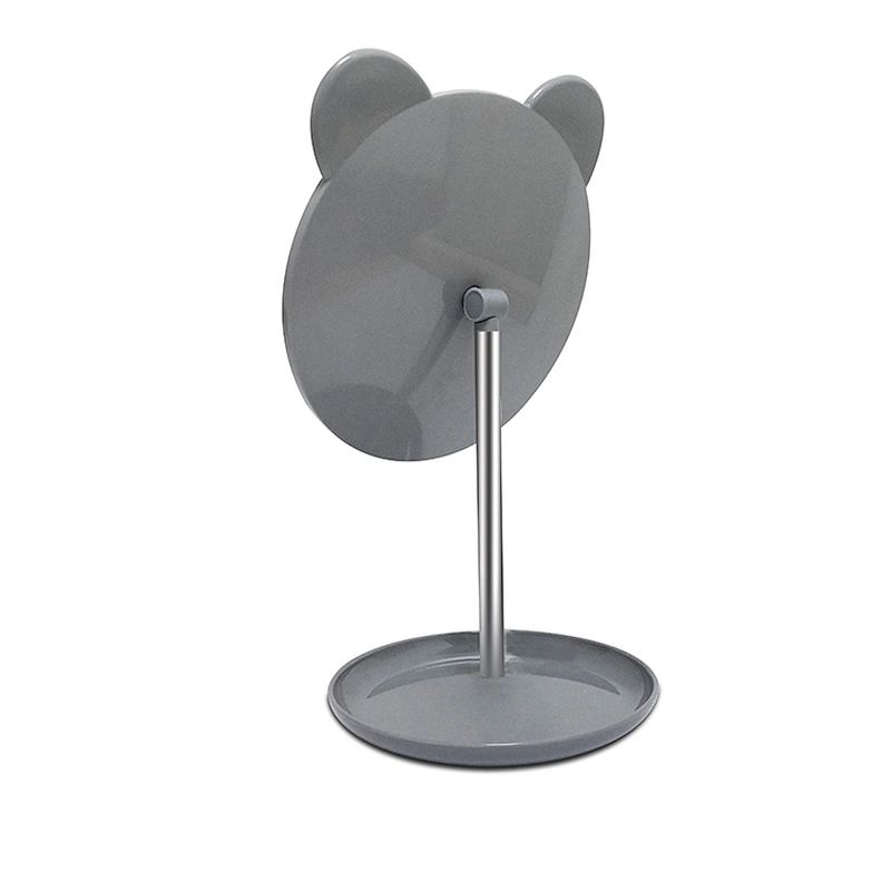 2019 Top selling Factory Round Tabletop Vanity Makeup Cosmetic desktop Mirror With Stand Standing Decorative Mirror With Gray
