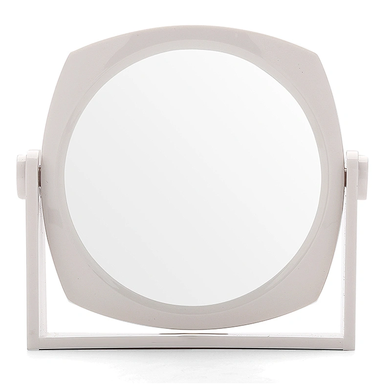 2019 Top selling Factory Round Tabletop Vanity Makeup Cosmetic desktop Mirror With Stand Standing Decorative Mirror With Withe