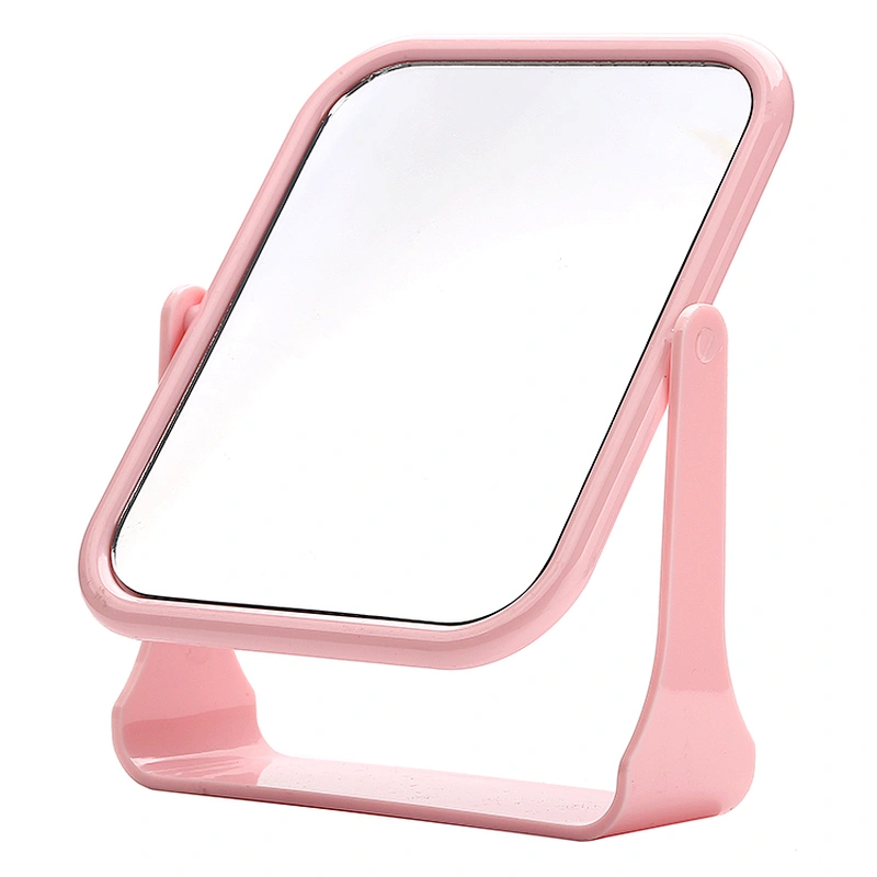 Double Sided Make Up Mirror Stand and 360 Degrees Rotation Cosmetic Mirror