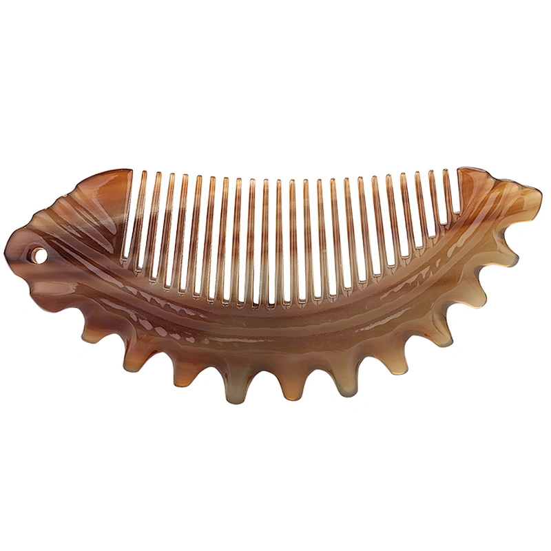 2019 Top selling Factory  Handmade Hair Brush Hair comb  Anti Static  Natural Ox Horn Hair Comb for Women Men kids children