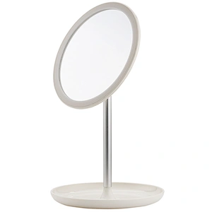 2019 Top selling Factory  Round Makeup cosmetic Mirror desktop for Bedroom or Bathroom With Stand Standing Decorative Mirror