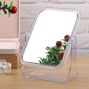 Rotatable Plastic Make-up Mirror Table Stand Cosmetic Mirror Vanity