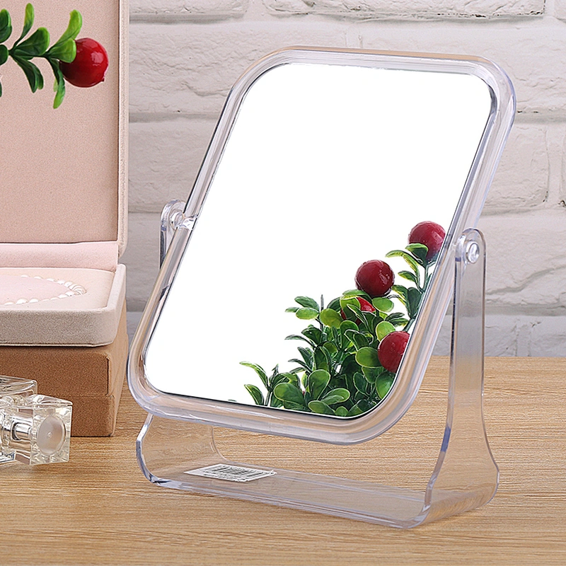 Rotatable Plastic Make-up Mirror Table Stand Cosmetic Mirror Vanity